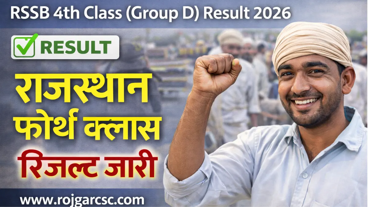 RSSB 4th Class Group D Result 2026