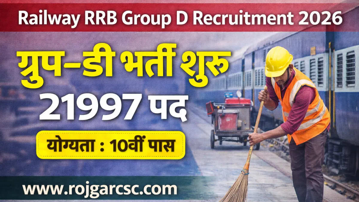 Railway RRB Group D Recruitment 2026