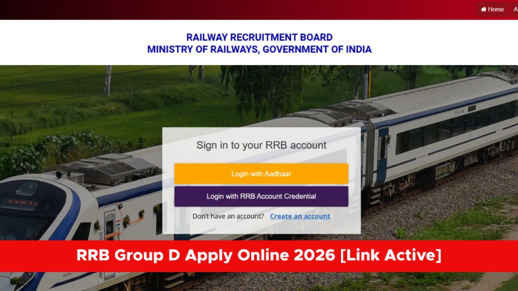 RRB Group D Recruitment 2026