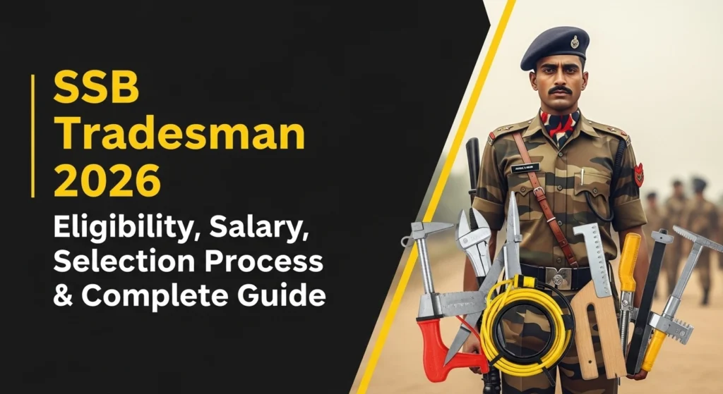 SSB Constable Tradesman Recruitment 2026