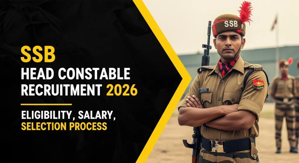 SSB Head Constable Recruitment 2026
