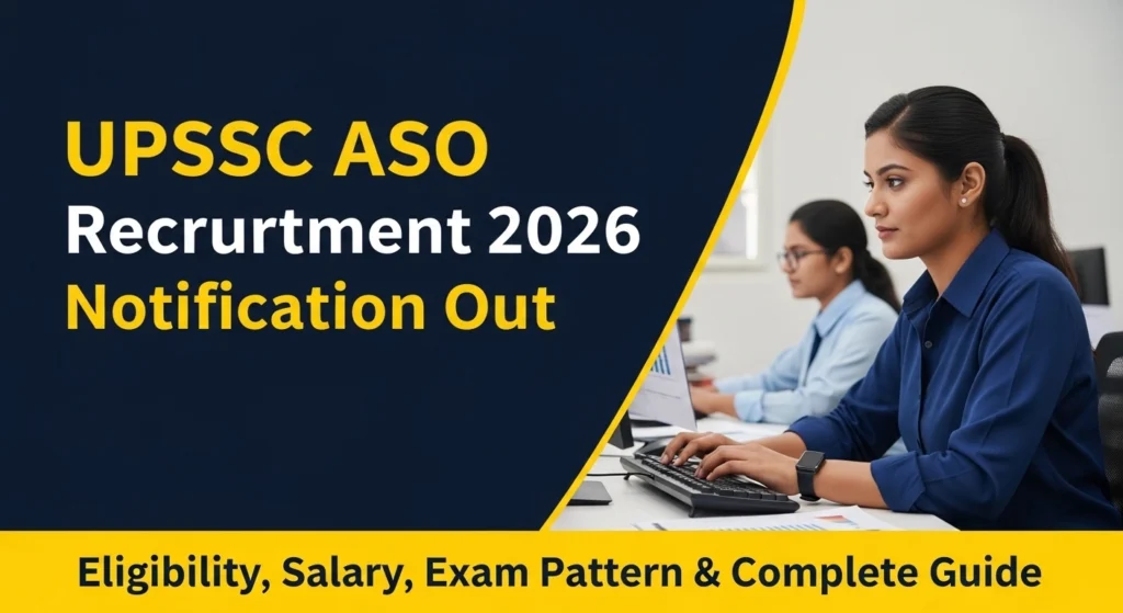 UPSSSC ASO Recruitment 2026 Notification