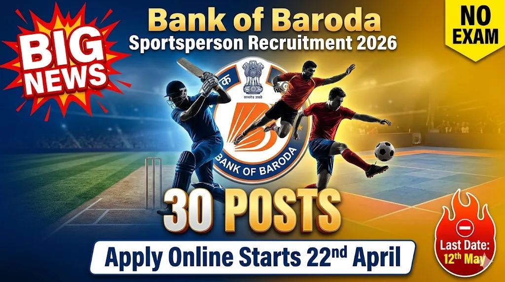 Bank of Baroda Sportsperson Recruitment 2026
