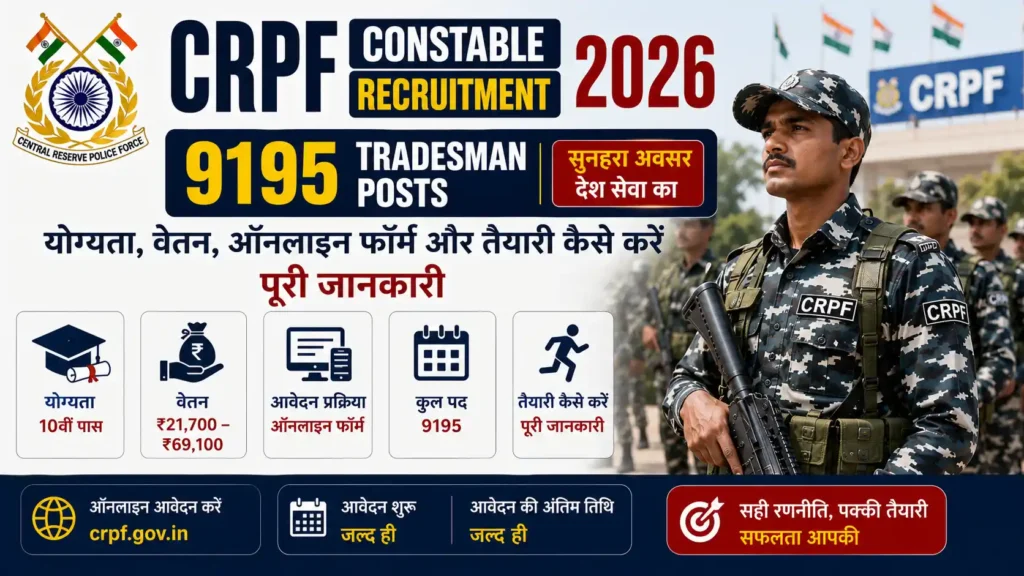 CRPF Constable Recruitment 2026