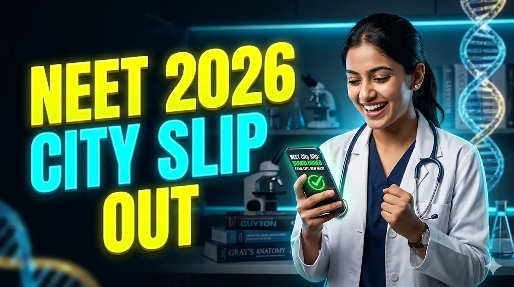 NEET UG 2026 Exam City Slip Out