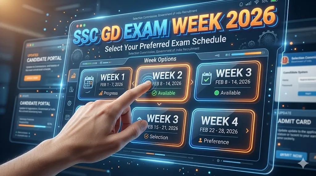 SSC GD 2026 Exam Week Preference Out