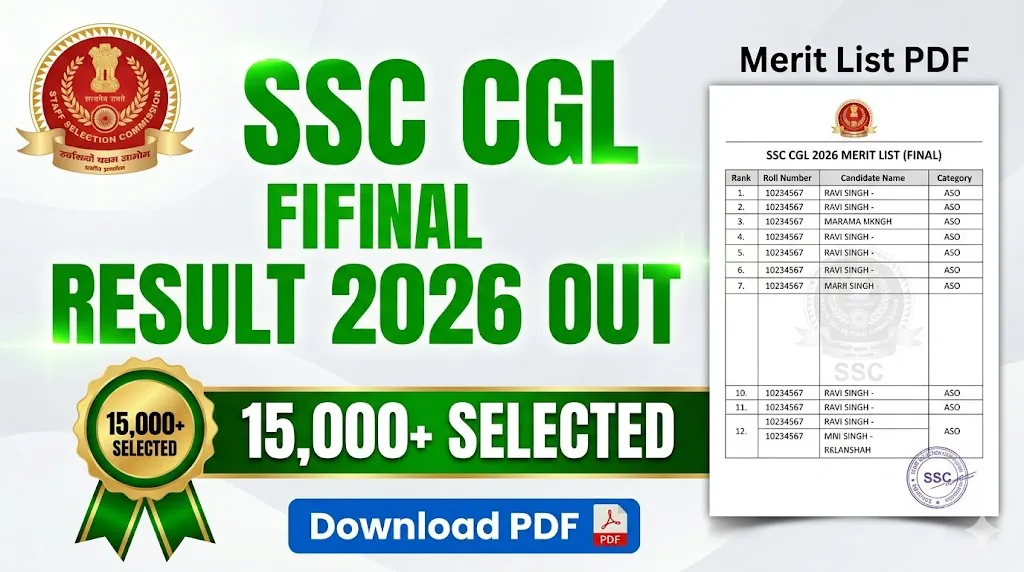 SSC CGL Final Result 2026