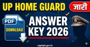 UP Home Guard Answer Key 2026