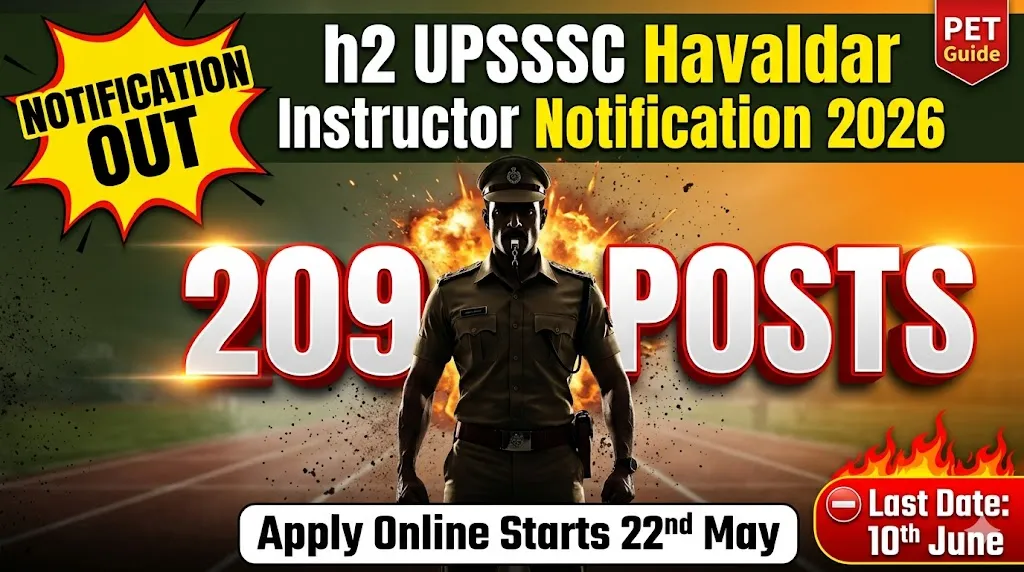 UPSSSC Havaldar Instructor Recruitment 2026