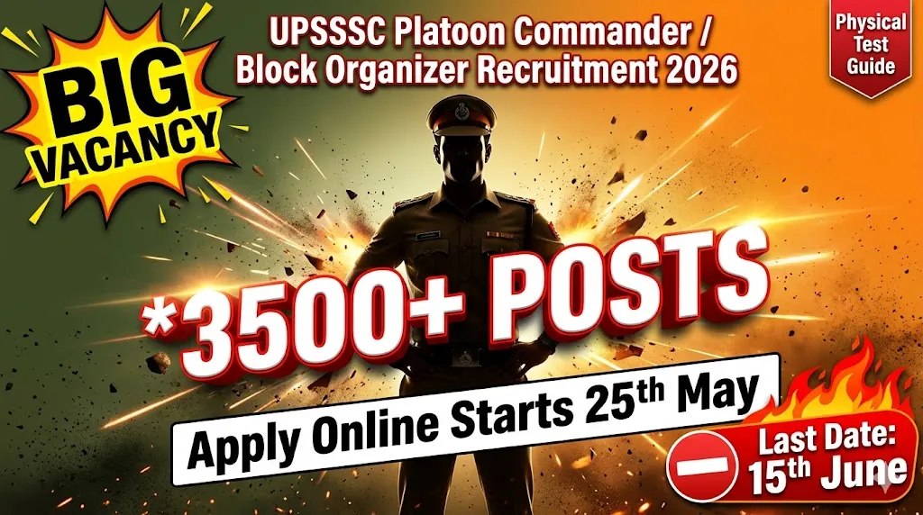 UPSSSC Platoon Commander Block Organizer Recruitment 2026