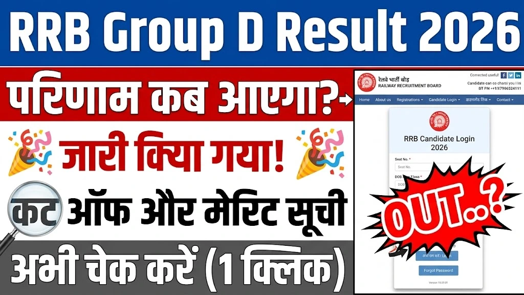 RRB Group D Result 2026