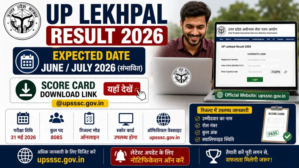 UP Lekhpal Result 2026