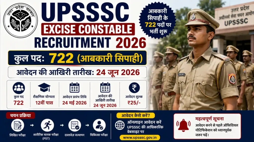 UPSSSC Excise Constable Recruitment 2026