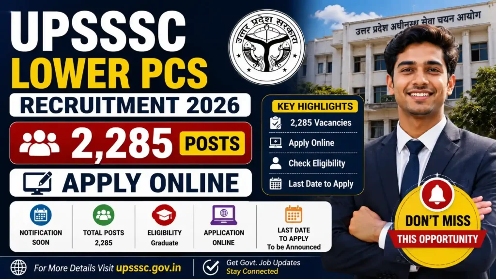 UPSSSC Lower PCS Recruitment 2026