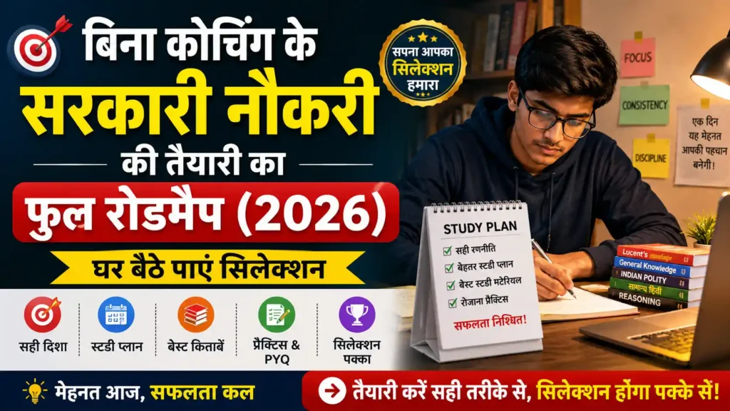 Bina Coaching Ke Ghar Baithe Sarkari Naukri Ki Taiyari Kaise Kare