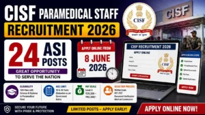 CISF Paramedical Staff Recruitment 2026