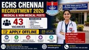 ECHS Chennai Recruitment 2026