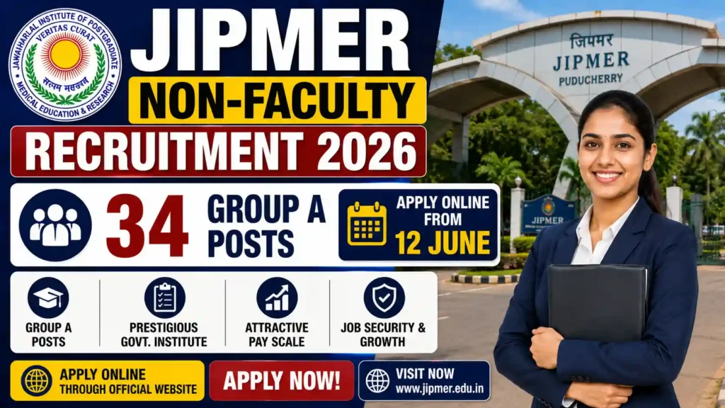 JIPMER Non-Faculty Recruitment 2026