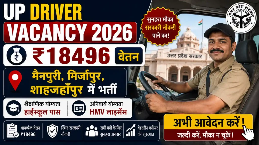 UP Driver Vacancy 2026