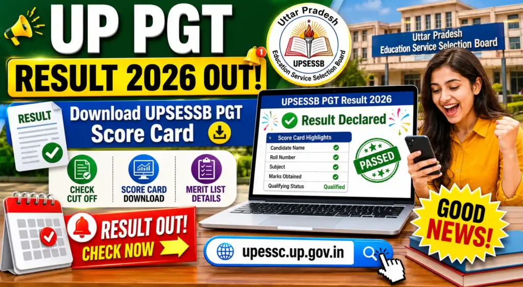 UP PGT Result 2026 Out