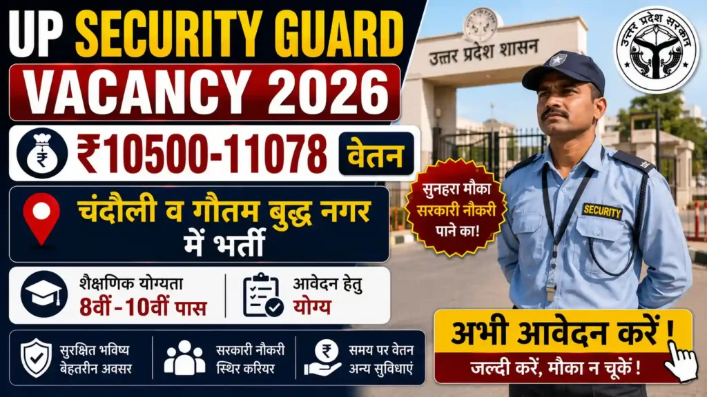 UP Security Guard Vacancy 2026