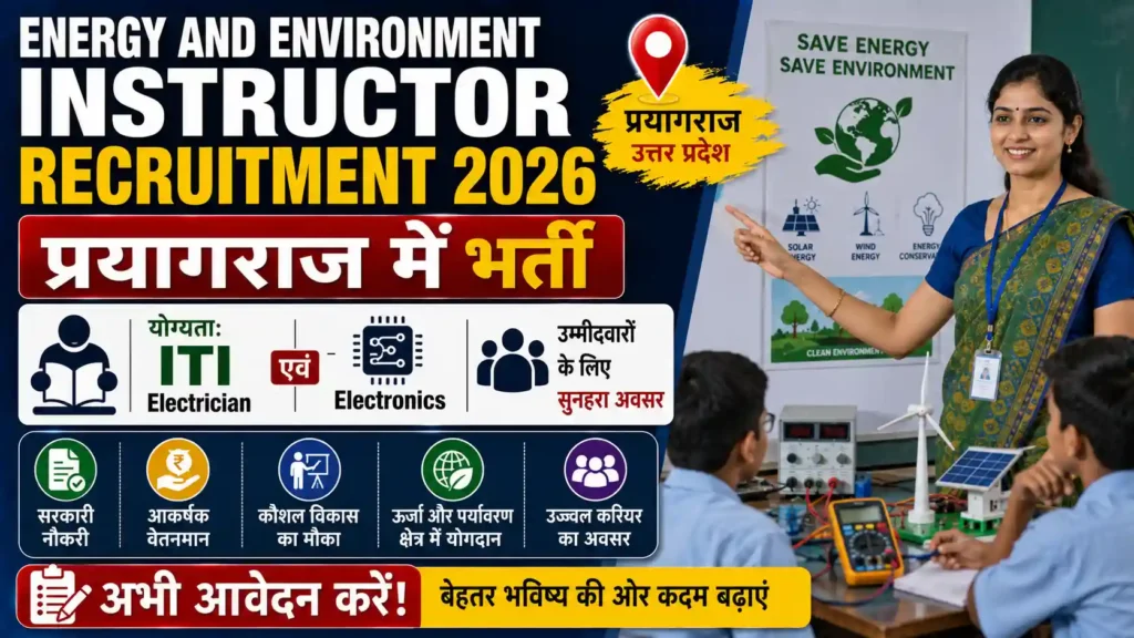 Energy and Environment Instructor Recruitment 2026