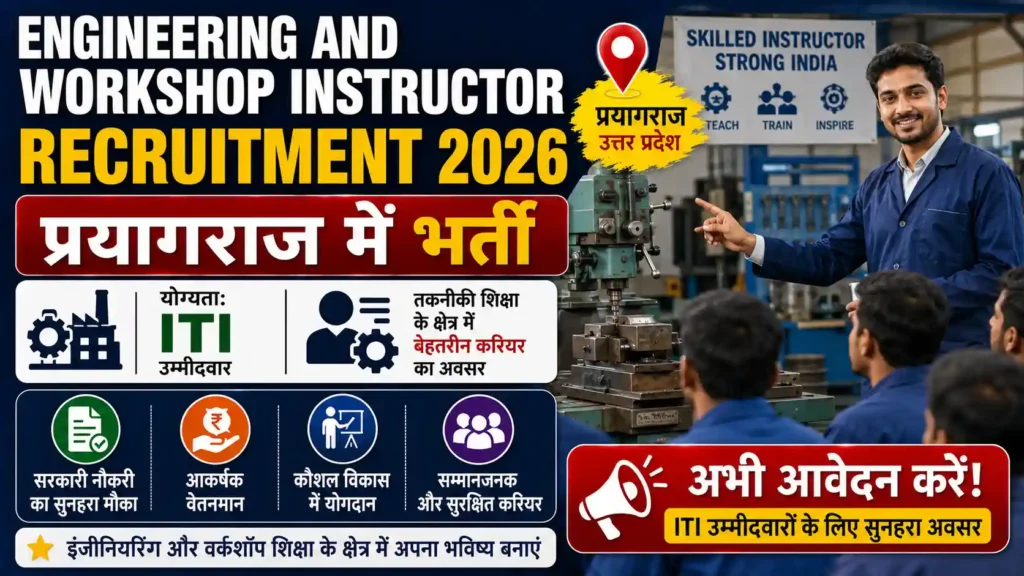 Engineering and Workshop Instructor Recruitment 2026