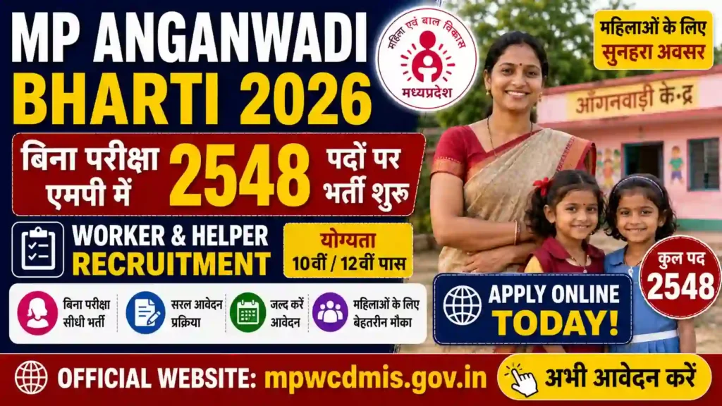 MP Anganwadi Bharti 2026