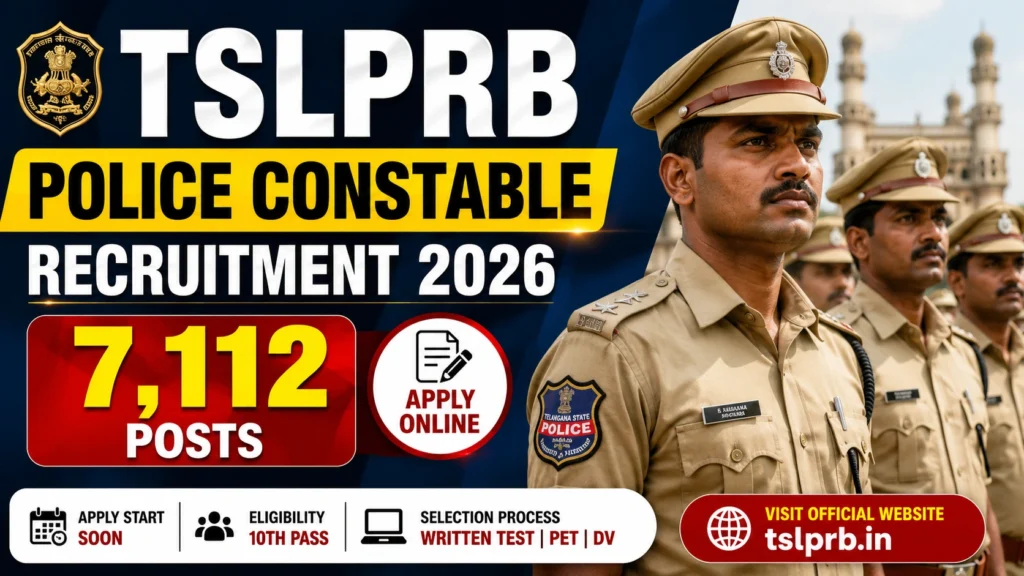 TSLPRB Police Constable Recruitment 2026