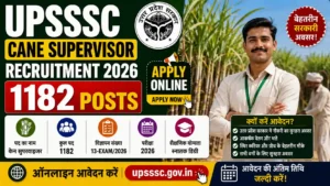 UPSSSC Cane Supervisor Recruitment 2026
