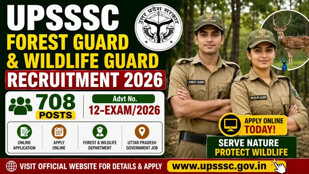 UPSSSC Forest Guard and Wildlife Guard Recruitment 2026