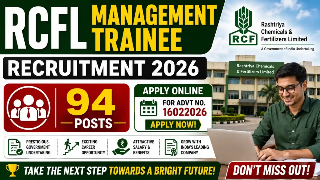 RCFL Management Trainee Recruitment 2026