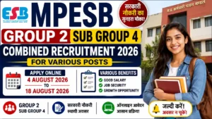 MPESB Group 2 Sub Group 4 Recruitment 2026