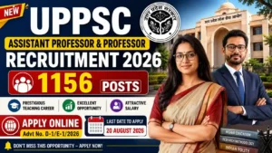UPPSC Assistant Professor & Professor Recruitment 2026