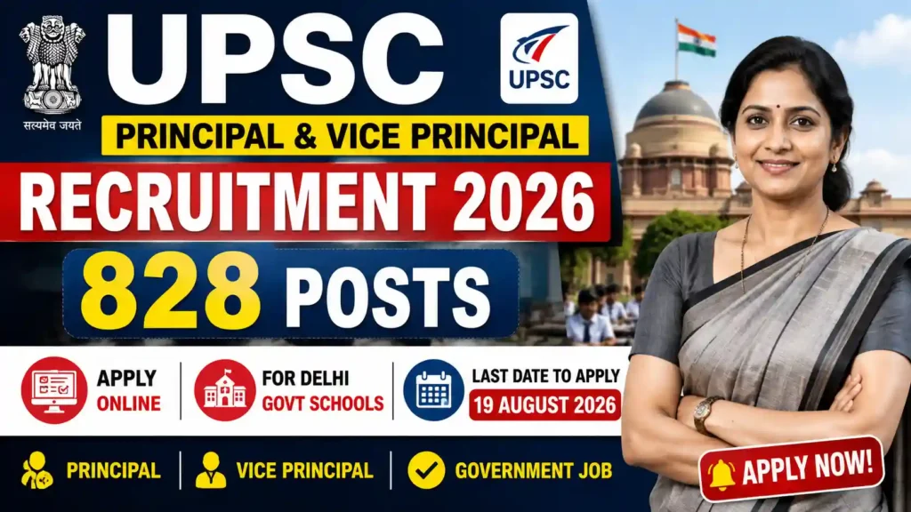 UPSC Principal & Vice Principal Recruitment 2026