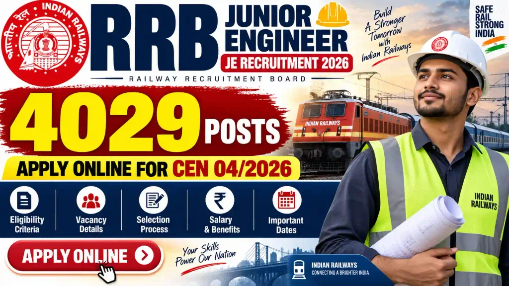 RRB Junior Engineer JE Recruitment 2026