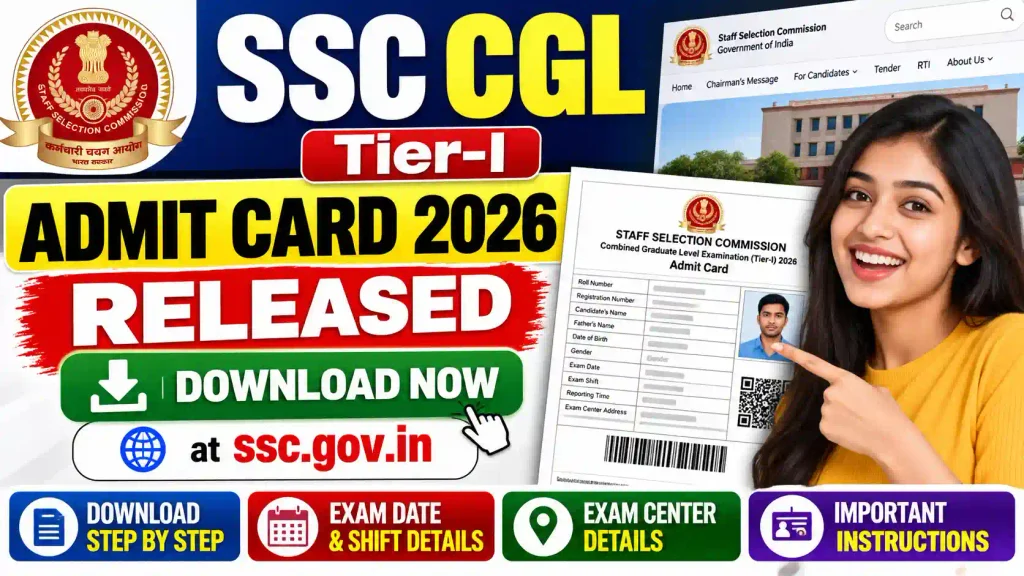 SSC CGL Tier-I Admit Card 2026