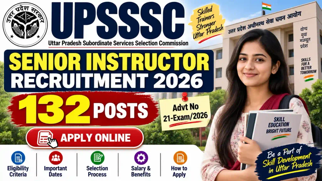 UPSSSC Senior Instructor Recruitment 2026