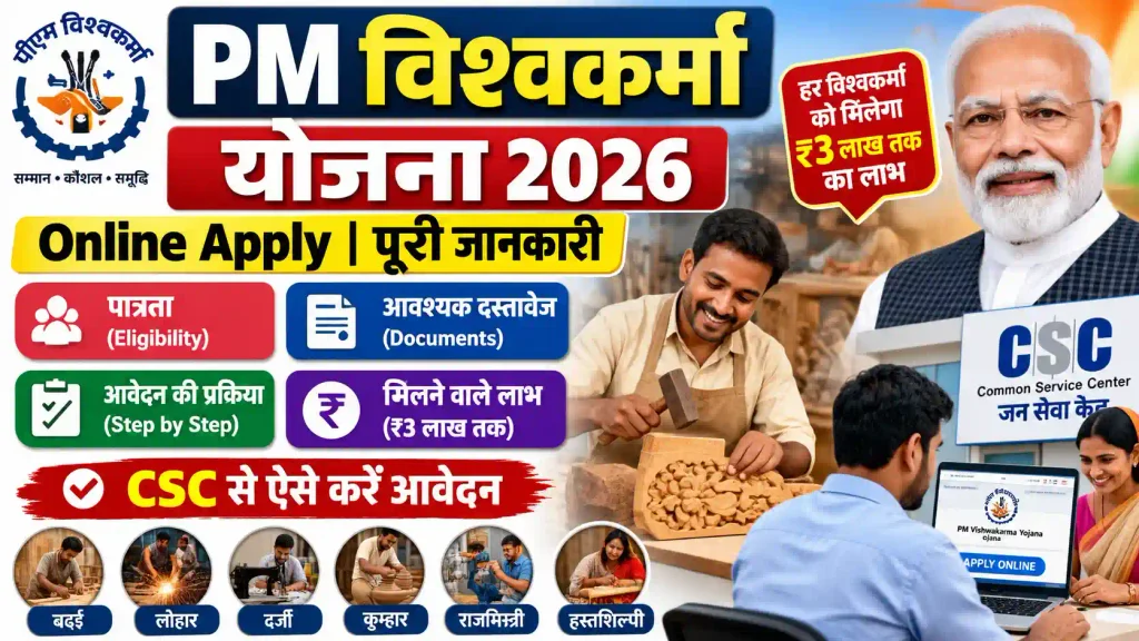 PM Vishwakarma Yojana Online Apply 2026