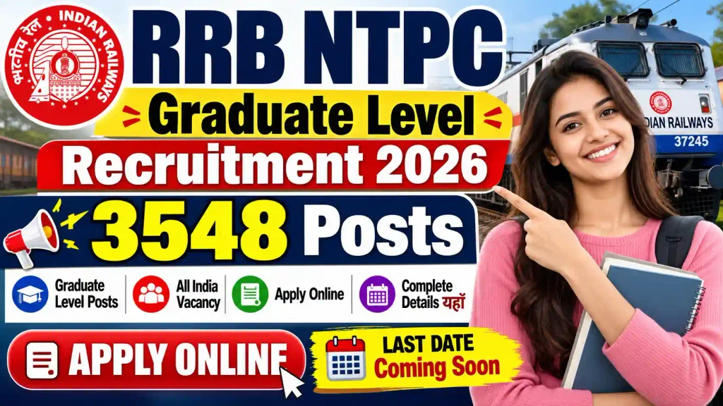 RRB NTPC Graduate Level Recruitment 2026
