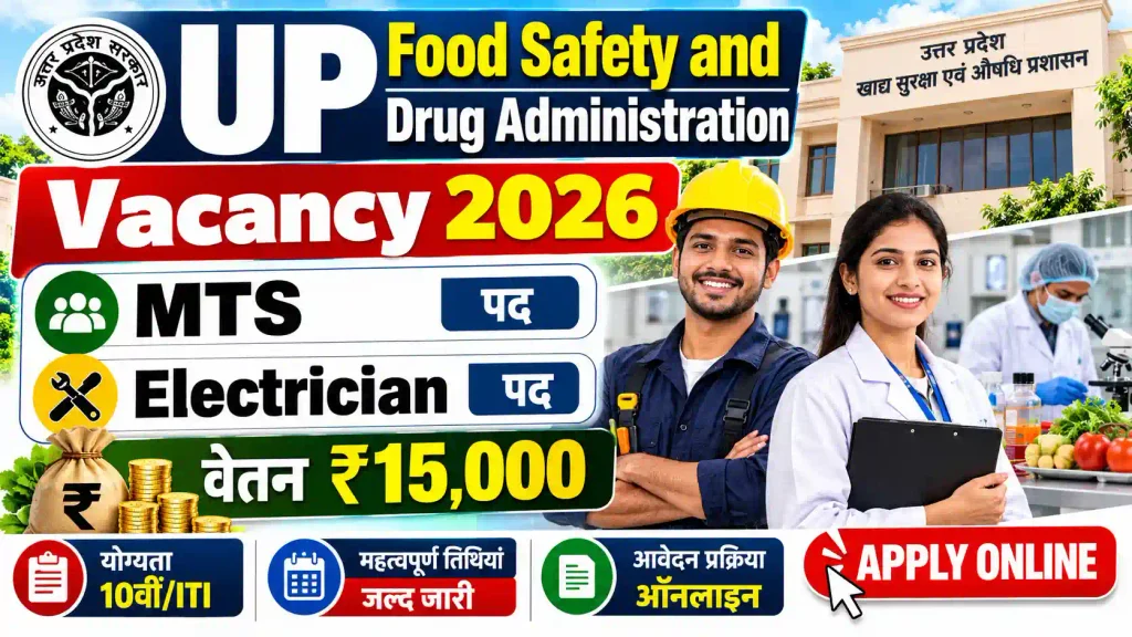 UP Food Safety Department Vacancy 2026