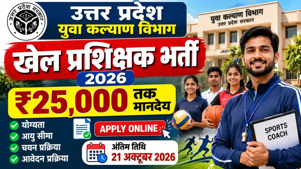 UP Yuva Kalyan Vibhag Vacancy 2026